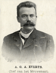 104558 Portret van A.G.A. Everts, geboren 1856, chef van het Mouvement van de Maatschappij tot Exploitatie van ...